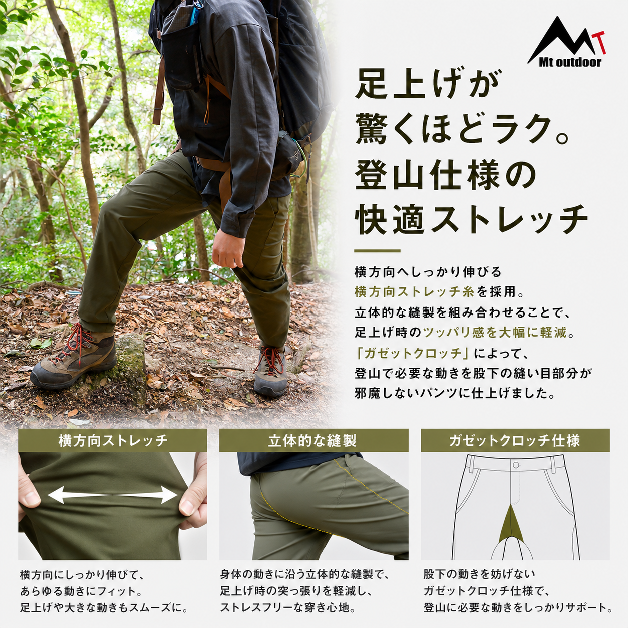 トレックアーバンフレックスパンツ